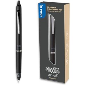 PILOT FriXion Ball Zone Schwarz in Geschenkbox Radierbarer Premium Tintenroller mit Thermosensitiver Tinte Nachfüllbar und Mit Gummierter Griffzone Schreibfarbe Schwarz Minenspitze in Medium PILOT FriXion Ball Zone Schwarz in Geschenkbox Radierbarer Premium Tintenroller mit Thermosensitiver Tinte Nachfüllbar und Mit Gummierter Griffzone Schreibfarbe Schwarz Minenspitze in Medium