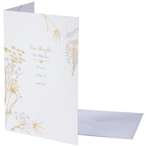 Hallmark Beileidskarte „Thoughts Are With You“ (in englischer Sprache), Gr. M Thoughts Are With you Hallmark Beileidskarte „Thoughts Are With You“ (in englischer Sprache), Gr. M Thoughts Are With you