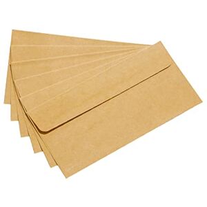 Noa Home Deco Kraftpapier Umschläge,Briefumschläge (100 Stück) aus vintage Kraftpapier -80 g/m²(DIN DL 220 x 110 mm) Noa Home Deco Kraftpapier Umschläge,Briefumschläge (100 Stück) aus vintage Kraftpapier -80 g/m²(DIN DL 220 x 110 mm)