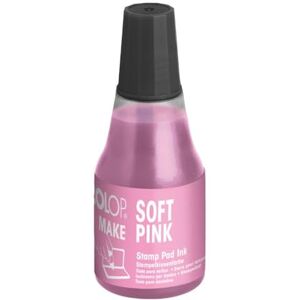 COLOP Nachfüllfarbe für MAKE Stempelkissen Rosa/Pink 25 ml wasserbasierte Stempelfarbe mit praktischer Verstreichdüse Soft Pink COLOP Nachfüllfarbe für MAKE Stempelkissen Rosa/Pink 25 ml wasserbasierte Stempelfarbe mit praktischer Verstreichdüse Soft Pink