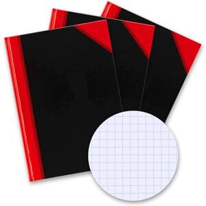 Bantex Notizbuch A5 kariert, 192 Seiten, 70 g/m², Hardcover, schwarz, 3 Stück Bantex Notizbuch A5 kariert, 192 Seiten, 70 g/m², Hardcover, schwarz, 3 Stück
