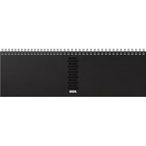 BRUNNEN Querterminbuch Modell 774 (2025) „Black Classic“, 2 Seiten = 1 Woche, 326 × 102 mm, 120 Seiten, Balacron-Einband bedruckt, schwarz BRUNNEN Querterminbuch Modell 774 (2025) „Black Classic“, 2 Seiten = 1 Woche, 326 × 102 mm, 120 Seiten, Balacron-Einband bedruckt, schwarz