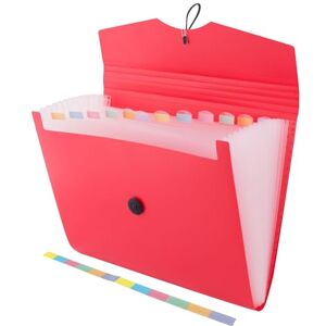 D.RECT 5580 Fächermappe Ordnungsmappe erweiterbar Dokumentenmappen 12 Fächer A4 Rot D.RECT 5580 Fächermappe Ordnungsmappe erweiterbar Dokumentenmappen 12 Fächer A4 Rot
