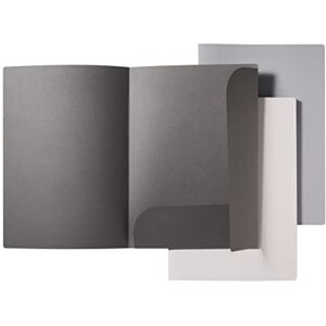 VELOFLEX 4441781 Dokumentenmappe Grey Elegance, 3er Set, DIN A4, 240 g/m², passend für ca. 10 Blatt, Angebotsmappe, Präsentationsmappe VELOFLEX 4441781 Dokumentenmappe Grey Elegance, 3er Set, DIN A4, 240 g/m², passend für ca. 10 Blatt, Angebotsmappe, Präsentationsmappe
