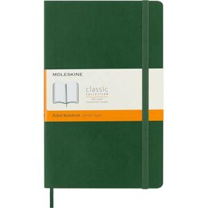 Moleskine Klassisches Notizbuch, Liniertes Notizbuch, Weicher Einband und Elastischer Verschluss, Großes Format 13 x 21 cm, Farbe Myrtegrün, 192 Seiten Moleskine Klassisches Notizbuch, Liniertes Notizbuch, Weicher Einband und Elastischer Verschluss, Großes Format 13 x 21 cm, Farbe Myrtegrün, 192 Seiten