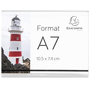 Exacompta 87058QD 10er Pack Prospekthalter DIN A7 Quer zum Aufstellen aus stoßfestem Acryl Tischaufsteller Flyerhalter glasklar Exacompta 87058QD 10er Pack Prospekthalter DIN A7 Quer zum Aufstellen aus stoßfestem Acryl Tischaufsteller Flyerhalter glasklar
