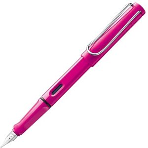 Lamy safari pink Füller Füllhalter mit ergonomischem Griff & polierter Stahlfeder in Strichbreite EF – robuster ASA-Kunststoff inkl. Tintenpatrone T 10 blau Rechtshänder Lamy safari pink Füller Füllhalter mit ergonomischem Griff & polierter Stahlfeder in Strichbreite EF – robuster ASA-Kunststoff inkl. Tintenpatrone T 10 blau Rechtshänder