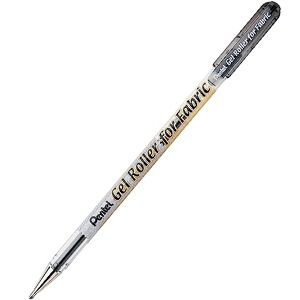 Pentel BN15 Gel-Tintenroller für Textilien, Kugeldurchmesser 1,0 mm = Strichstärke 0,5 mm, 12 Stück, schwarz Pentel BN15 Gel-Tintenroller für Textilien, Kugeldurchmesser 1,0 mm = Strichstärke 0,5 mm, 12 Stück, schwarz