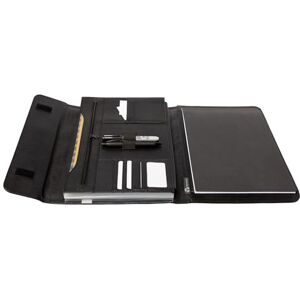 Ocean 46223 RPET Fächermappe BALI, Organizer A4 mit 13 Fächern, Meetingmappe aus PET Nylon und Leder, Schreibmappe, Mappe mit Notizblock, Dokumentenmappe ca. 36,5 x 29 x 4 cm, Anthrazit Ocean 46223 RPET Fächermappe BALI, Organizer A4 mit 13 Fächern, Meetingmappe aus PET Nylon und Leder, Schreibmappe, Mappe mit Notizblock, Dokumentenmappe ca. 36,5 x 29 x 4 cm, Anthrazit