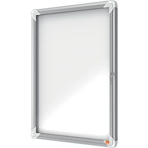 Nobo abschließbarer Schaukasten mit magnetischer Notiztafel, Optimal für den Außenbereich, 4 x A4, Premium Plus, Weiß, 1902577 Nobo abschließbarer Schaukasten mit magnetischer Notiztafel, Optimal für den Außenbereich, 4 x A4, Premium Plus, Weiß, 1902577
