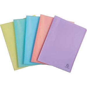 Exacompta 88370E Kunststoff-Sichtmappe Chromaline Pastell 30 Klarsichthüllen, 60 Sichten Einband aus transluzentem Polypropylen DIN A4 Klarsichthüllen ideal für Büro und Schule 1 Stück Zufallsfarbe Exacompta 88370E Kunststoff-Sichtmappe Chromaline Pastell 30 Klarsichthüllen, 60 Sichten Einband aus transluzentem Polypropylen DIN A4 Klarsichthüllen ideal für Büro und Schule 1 Stück Zufallsfarbe