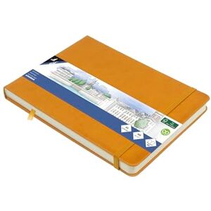 Kangaro Art Skizzenbuch A5 landscape ockergelb PU Hardcover 80 Blatt 140 Gramm cremefarbenes Papier, Ochre Yellow Kangaro Art Skizzenbuch A5 landscape ockergelb PU Hardcover 80 Blatt 140 Gramm cremefarbenes Papier, Ochre Yellow