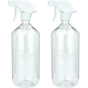 mikken 2 Sprühflaschen 1000 ml Kunststoff PET für Reinigungsmittel, Pflanzen, Haare, etc mikken 2 Sprühflaschen 1000 ml Kunststoff PET für Reinigungsmittel, Pflanzen, Haare, etc
