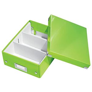 Leitz Click & Store Aufbewahrungsbox mit Deckel Klein, Box mit Trennwänden für Zubehör im Büro oder Utensilien im Haushalt, Transportbox aus 84 % recycelter Premium-Hartpappe, Grün, 60570054 Leitz Click & Store Aufbewahrungsbox mit Deckel Klein, Box mit Trennwänden für Zubehör im Büro oder Utensilien im Haushalt, Transportbox aus 84 % recycelter Premium-Hartpappe, Grün, 60570054