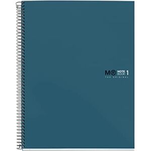 Miquelrius Spiralblock A5, 80 Blatt einfarbig, 90 g/m² extraopakes Papier, 5-mm-Karo, laminierter Hartkartondeckel, 2-fach gelocht, Notebook The Original, Ozean Miquelrius Spiralblock A5, 80 Blatt einfarbig, 90 g/m² extraopakes Papier, 5-mm-Karo, laminierter Hartkartondeckel, 2-fach gelocht, Notebook The Original, Ozean