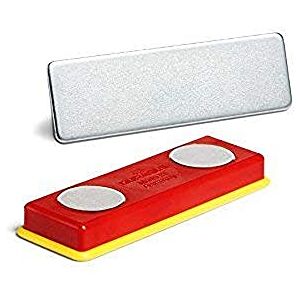 Durable Magnet Set und Metallplättchen, 10 Stück, rot/gelb, 891700 Durable Magnet Set und Metallplättchen, 10 Stück, rot/gelb, 891700