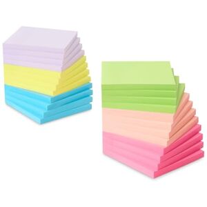 Amazon Basics Quadratisch Haftnotizen, selbstklebende Blöcke, 24er-Pack, 7.6 x 7.6 cm, Gemischt Amazon Basics Quadratisch Haftnotizen, selbstklebende Blöcke, 24er-Pack, 7.6 x 7.6 cm, Gemischt