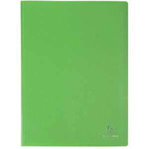 Exacompta 8843E Sichtmappe Opak PP blickdicht, 24 x 32 cm, für DIN A4, 40 Kristallhüllen, hohe Transparenz, 1 Stück, grün Exacompta 8843E Sichtmappe Opak PP blickdicht, 24 x 32 cm, für DIN A4, 40 Kristallhüllen, hohe Transparenz, 1 Stück, grün