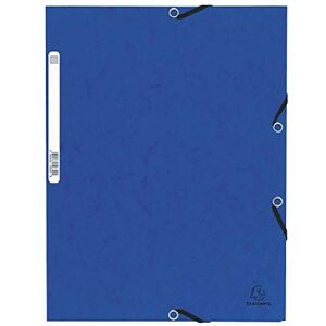 Exacompta 55300E Premium Eckspanner-Mappe. Aus extra starkem Colorspan-Karton DIN A4 mit 2 Gummizügen blau Sammelmappe Dokumentenmappe ideal für Büro und Schule Exacompta 55300E Premium Eckspanner-Mappe. Aus extra starkem Colorspan-Karton DIN A4 mit 2 Gummizügen blau Sammelmappe Dokumentenmappe ideal für Büro und Schule