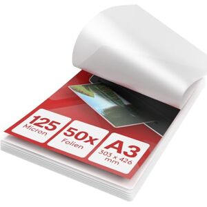 ACROPAQ Laminierfolien A3 Packung mit 50 Laminierfolien, 2x125 (250) Mikron, Glänzende Oberfläche, Vorge"runde"te Ecken Folierfolien, Laminiertaschen ACROPAQ Laminierfolien A3 Packung mit 50 Laminierfolien, 2x125 (250) Mikron, Glänzende Oberfläche, Vorge"runde"te Ecken Folierfolien, Laminiertaschen