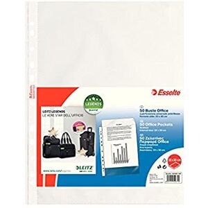 Esselte Perforierte Büroumschläge aus PPL, blendfrei, zum Archivieren und Aufbewahren von Dokumenten im Format 22 x 30 cm, Packung mit 50 Umschlägen, 395097100 Esselte Perforierte Büroumschläge aus PPL, blendfrei, zum Archivieren und Aufbewahren von Dokumenten im Format 22 x 30 cm, Packung mit 50 Umschlägen, 395097100
