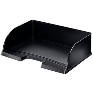 Leitz Briefkorb Querformat A4, Briefablage mit extra großem Fassungsvermögen in Premium-Qualität, Stapelbares Ablagefach als Schreibtisch-Organizer, Kombinierbar mit Plus-Serie, Schwarz, 52190095 Leitz Briefkorb Querformat A4, Briefablage mit extra großem Fassungsvermögen in Premium-Qualität, Stapelbares Ablagefach als Schreibtisch-Organizer, Kombinierbar mit Plus-Serie, Schwarz, 52190095