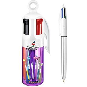 BIC 4 Farben Kugelschreiber Set 4 Colours, 6er Stifte Set in lila Stiftebecher, Geschenkidee für Sammler, Ideal für das Büro, das Home Office oder die Schule BIC 4 Farben Kugelschreiber Set 4 Colours, 6er Stifte Set in lila Stiftebecher, Geschenkidee für Sammler, Ideal für das Büro, das Home Office oder die Schule