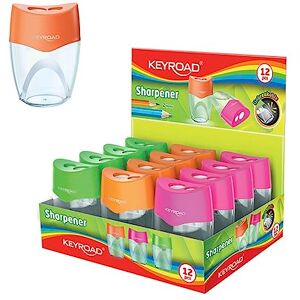 KEYROAD Ergonomischer Doppel-Anspitzer Unzerbrechlich / 12 Stück/Klingen aus Stahl/von Bleistiften und Buntstiften/Für Kindergarten Vorschule und Schule/Sharpener Spitzer KEYROAD Ergonomischer Doppel-Anspitzer Unzerbrechlich / 12 Stück/Klingen aus Stahl/von Bleistiften und Buntstiften/Für Kindergarten Vorschule und Schule/Sharpener Spitzer