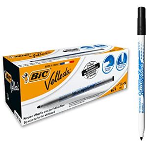 BIC Velleda 172109 Ketone Whiteboard-Marker (runde Spitze, 1,5 mm) Packung à 24 Stück schwarz BIC Velleda 172109 Ketone Whiteboard-Marker (runde Spitze, 1,5 mm) Packung à 24 Stück schwarz