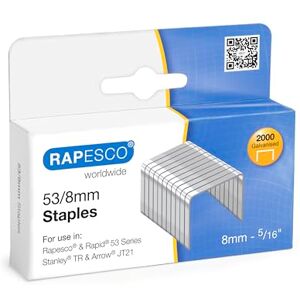 Rapesco 0752 Typ 53/8 mm Verzinkte Heftklammern, 2000 Stück Rapesco 0752 Typ 53/8 mm Verzinkte Heftklammern, 2000 Stück