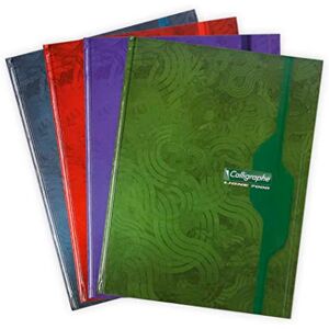 Calligraphe Clairefontaine 7286C Notizbuch mit Hardcover, DIN A4+, 24 x 32cm, französische Lineatur, 288 Seiten, 1 Stück, farbig sortiert Calligraphe Clairefontaine 7286C Notizbuch mit Hardcover, DIN A4+, 24 x 32cm, französische Lineatur, 288 Seiten, 1 Stück, farbig sortiert
