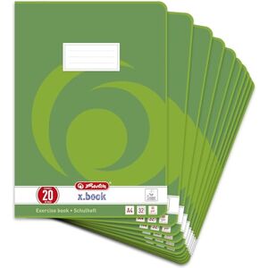 Herlitz Schulheft x.book A4, blanko, Lineatur 20, 32 Blatt, 5 Stück Herlitz Schulheft x.book A4, blanko, Lineatur 20, 32 Blatt, 5 Stück