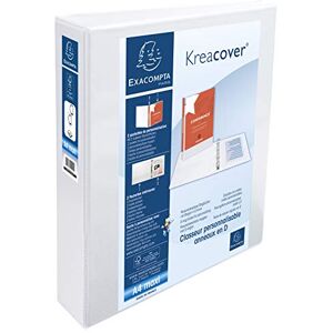 Exacompta Kreacover PP Ringbuch, A4, 2 D-Ringe, 75 mm Rücken, weiß Exacompta Kreacover PP Ringbuch, A4, 2 D-Ringe, 75 mm Rücken, weiß