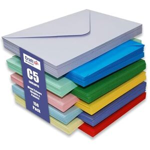 Craft UK Limited Craft 2281 Briefumschläge C5 in verschiedenen Farben, 150 Stück Craft UK Limited Craft 2281 Briefumschläge C5 in verschiedenen Farben, 150 Stück