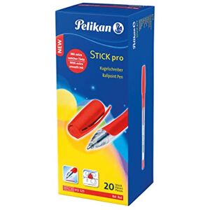 Pelikan Kugelschreiber Stick pro, 1 Box mit 20 Stück, Schreibfarbe: rot Pelikan Kugelschreiber Stick pro, 1 Box mit 20 Stück, Schreibfarbe: rot