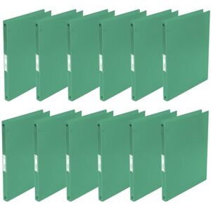 Q-Connect KF02919 Ringbuch / 12 Stück/ A4 4-Ring 16 mm/Farbe: Grün Transparent/aus Starkem Transluzente PP-Folie / 22 mm Rücken/Ringhefter Plastik/Ringordner Schmal Dünne Ordner Q-Connect KF02919 Ringbuch / 12 Stück/ A4 4-Ring 16 mm/Farbe: Grün Transparent/aus Starkem Transluzente PP-Folie / 22 mm Rücken/Ringhefter Plastik/Ringordner Schmal Dünne Ordner