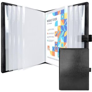 NEWYES Dokumentenmappe A4 mit 30 Klarsichthüllen – Wasserabweisende Präsentationsmappe aus Kunstleder, ideal für Büro, Geschäftsreisen & als Geschenk für Männer – Schwarz NEWYES Dokumentenmappe A4 mit 30 Klarsichthüllen – Wasserabweisende Präsentationsmappe aus Kunstleder, ideal für Büro, Geschäftsreisen & als Geschenk für Männer – Schwarz