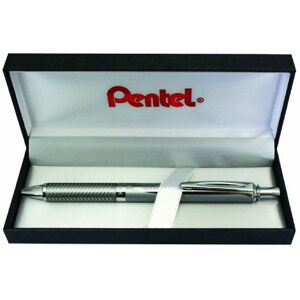 Pentel BL407-BOX EnerGel Liquid-Gel-Roller Sterling mit silberne Gehäuse, Strichstärke 0.35 mm, Kugeldurchmesser 0.7 mm, schwarz, 1 Stück (1er Pack) Pentel BL407-BOX EnerGel Liquid-Gel-Roller Sterling mit silberne Gehäuse, Strichstärke 0.35 mm, Kugeldurchmesser 0.7 mm, schwarz, 1 Stück (1er Pack)
