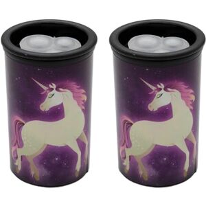 KUM AZ3800016 Anspitzer mit Behälter, Unicorn, 2 Spitzer für dicke und dünne Stifte, 8 und 11 mm KUM AZ3800016 Anspitzer mit Behälter, Unicorn, 2 Spitzer für dicke und dünne Stifte, 8 und 11 mm