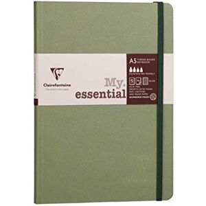 Clairefontaine 793463C Notizbuch AgeBag My Essentials, DIN A5, 14,8 x 21 cm, 96 Blatt liniert, nummeriert, 90g, 1 Stück, grün Clairefontaine 793463C Notizbuch AgeBag My Essentials, DIN A5, 14,8 x 21 cm, 96 Blatt liniert, nummeriert, 90g, 1 Stück, grün