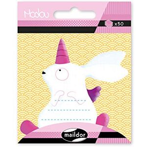 Maildor Clairefontaine MI044C Modou selbstklebender Haftnotizblock (1 Beutel mit 50 Haftnotizen, ideal für Ihre Notizen, 7 x 7cm, praktisch und einfach zum Verwenden, Einhorn Kaninchen) 1 Pack Maildor Clairefontaine MI044C Modou selbstklebender Haftnotizblock (1 Beutel mit 50 Haftnotizen, ideal für Ihre Notizen, 7 x 7cm, praktisch und einfach zum Verwenden, Einhorn Kaninchen) 1 Pack