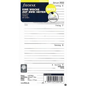 Filofax Personal 1 Woche auf 2 Seiten vertikal (deutsch)2022, 22-68440 Filofax Personal 1 Woche auf 2 Seiten vertikal (deutsch)2022, 22-68440
