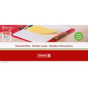 BRUNNEN 106604050 Trennstreifen (10,5 x 24 cm quer, aus Karton, gelocht, 100 Trennstreifen) grün BRUNNEN 106604050 Trennstreifen (10,5 x 24 cm quer, aus Karton, gelocht, 100 Trennstreifen) grün