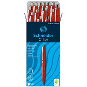 Schneider Office Kugelschreiber (Schreibfarbe: rot, Strichstärke M, dokumentenecht) 20er Packung rot Schneider Office Kugelschreiber (Schreibfarbe: rot, Strichstärke M, dokumentenecht) 20er Packung rot