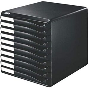 Leitz Formular-Set mit 10 Schubladen,Schubladenset zur Aufbewahrung von Dokumenten und Formularen, Schwarz, 52940095 Leitz Formular-Set mit 10 Schubladen,Schubladenset zur Aufbewahrung von Dokumenten und Formularen, Schwarz, 52940095