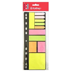 Kathay 86007599 Notizzettel-Set in verschiedenen Farben, Formen und Größen mit Halterung zum Einsetzen in Ihre Ringbuchmappe Kathay 86007599 Notizzettel-Set in verschiedenen Farben, Formen und Größen mit Halterung zum Einsetzen in Ihre Ringbuchmappe
