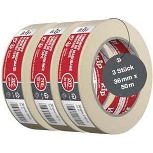 kip Tape 205-98 Feinkrepp – Professionelles Malerkrepp – Imprägniertes Abdeckband zum Streichen & Lackieren – 3 Rollen je 30mm x 50m kip Tape 205-98 Feinkrepp – Professionelles Malerkrepp – Imprägniertes Abdeckband zum Streichen & Lackieren – 3 Rollen je 30mm x 50m