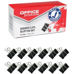 OFFICER PRODUCTS Office Products Foldback-Klammern 41 mm / 12 Stück/aus Metall/Schwarz/Silber/Unempfindlich Gegen Verformung/Büroklammern Papierklammern OFFICER PRODUCTS Office Products Foldback-Klammern 41 mm / 12 Stück/aus Metall/Schwarz/Silber/Unempfindlich Gegen Verformung/Büroklammern Papierklammern