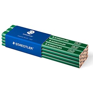 Staedtler 148 50 Zimmermann-Bleistift (oval-achtkant, Härtegrad hart, für Strichbreiten von 1 – 2 mm, ungespitzt, 175 mm lang, hohe Qualität), 12 Stück Staedtler 148 50 Zimmermann-Bleistift (oval-achtkant, Härtegrad hart, für Strichbreiten von 1 – 2 mm, ungespitzt, 175 mm lang, hohe Qualität), 12 Stück