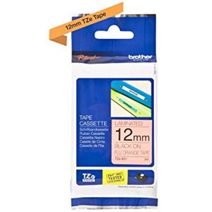Brother Original P-touch Schriftband TZe-B31 12 mm, schwarz auf signalorange (u.a. für P-touch PT-H100LB/R, -H105, -E100/VP, -D200/BW/VP, -D210/VP) Brother Original P-touch Schriftband TZe-B31 12 mm, schwarz auf signalorange (u.a. für P-touch PT-H100LB/R, -H105, -E100/VP, -D200/BW/VP, -D210/VP)